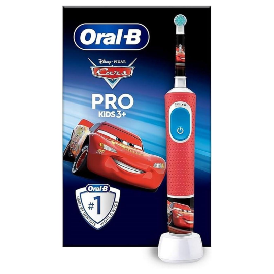 Oral-B Pro Kids Disney Cars Brosse à Dents Électrique - Enfants 3 Ans et Plus - 1 Pièce