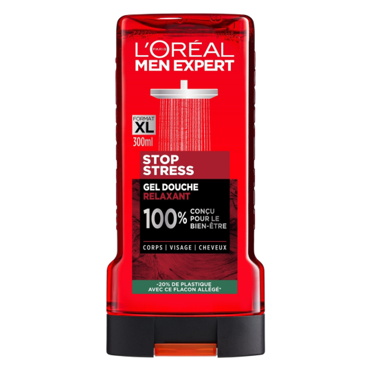 L'Oréal Men Expert Stop Stress Gel Douche Relaxant - Peau Mature - 300ml