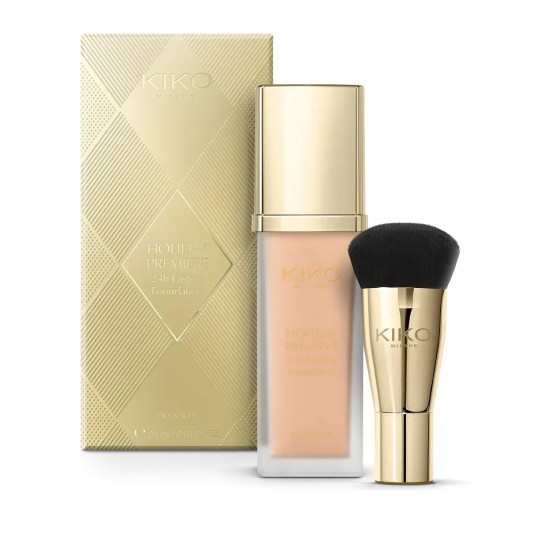 Kiko Milano Holiday Première Fond de Teint Liquide - Tenue 24h Waterproof - 28ml - Almond 05