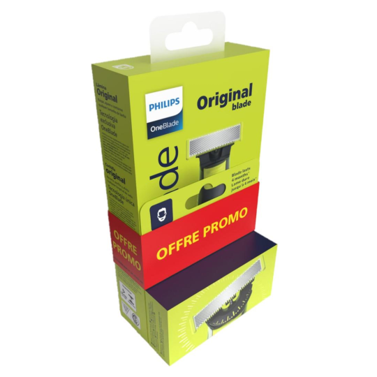 Philips Oneblade Tondeuse Électrique - Visage et Corps - Rasoir + 1 Recharge Normal + 1 Recharge Supplémentaire 360
